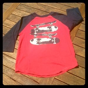 Children's Place M (7\8) 3\4 length sleeve shirt